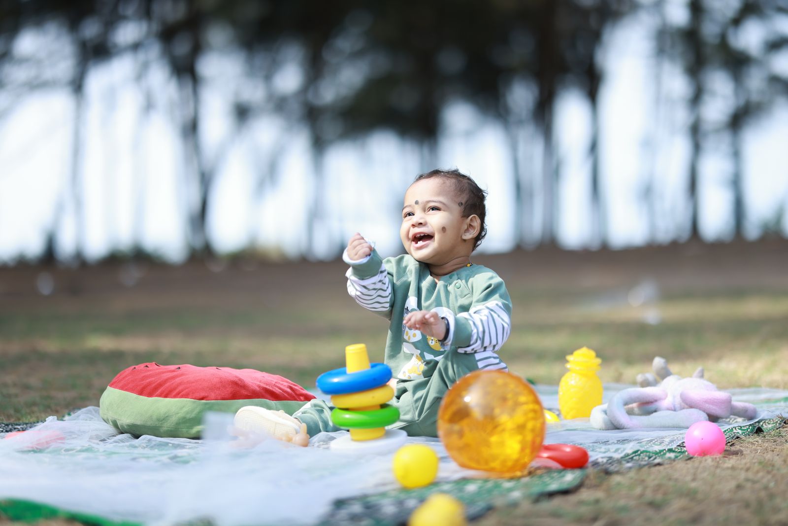 A child at around 9 months